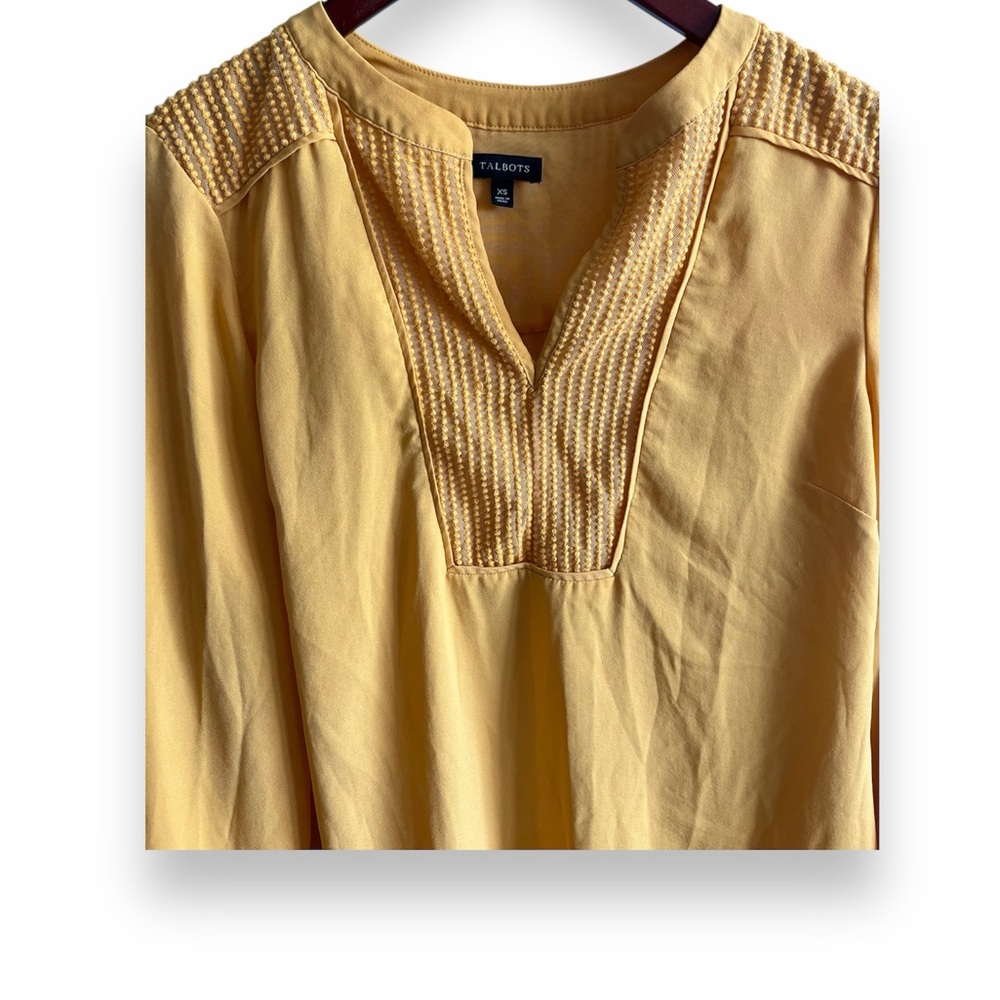 Talbots Yellow Top - Picture 2 of 7